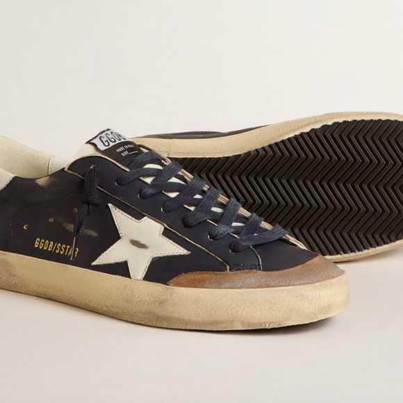 GOLDEN GOOSE - Men's Super Star Classic Navy/White/Taba - MSRP $585.00 - BNIB - Picture 2 of 4